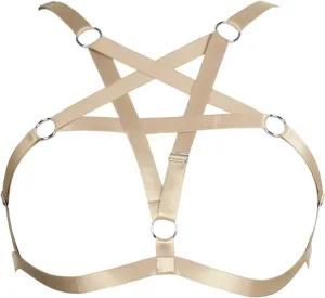 Women's Body Harness Plus Size Pentagram Fashion Bra Punk Gothic Top Hollow Belt Halloween Carnival Costume 12 Colors