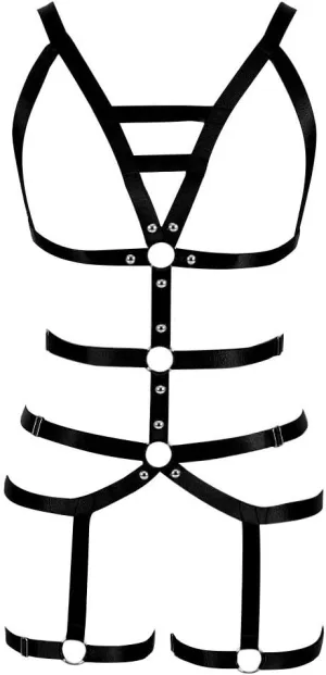 Women's Full Body Harness Garter Belt Stockings Lingerie Elastic Suspender belt