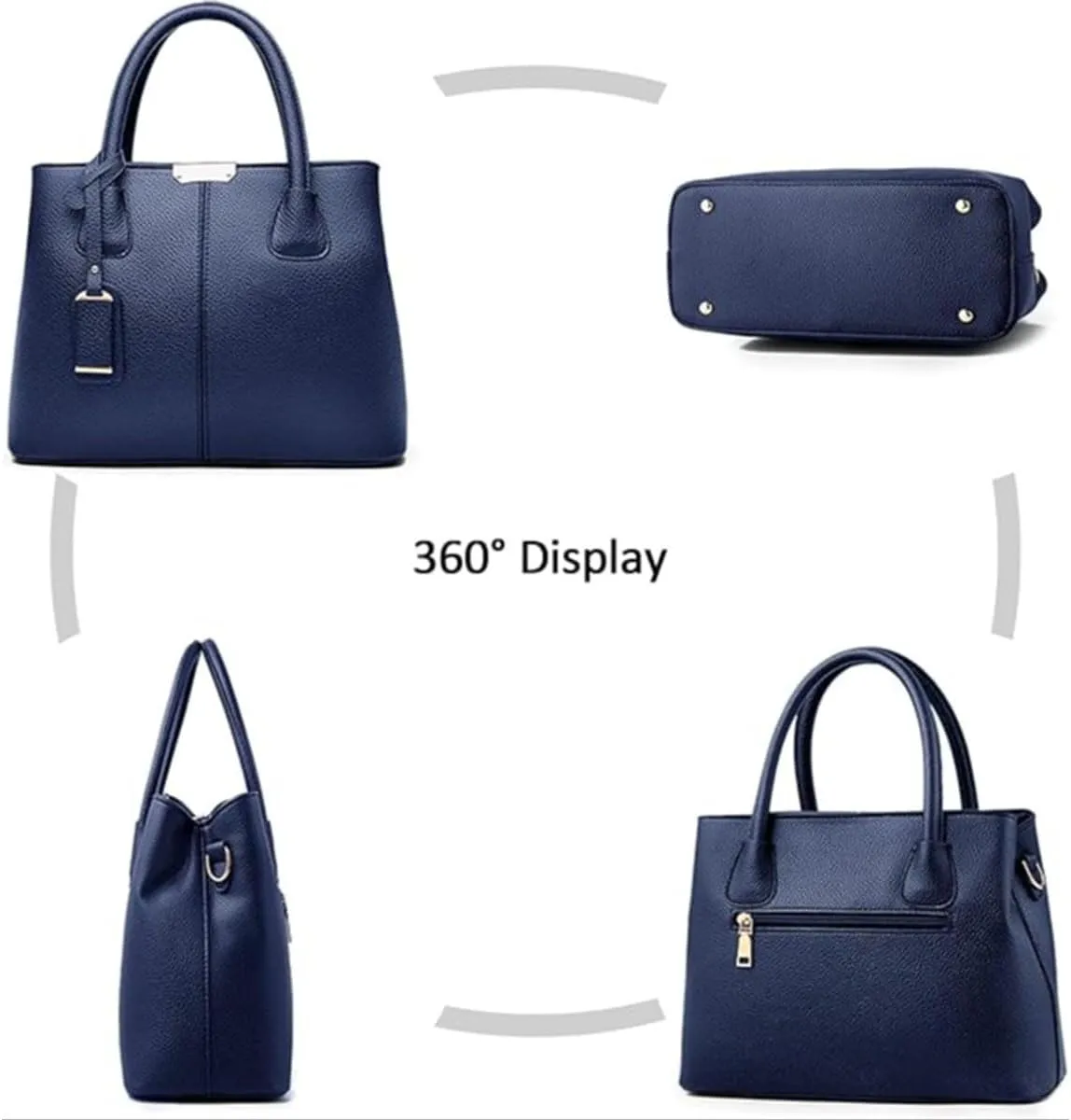 Womens Handbags and Purses Fashion Top Handle Satchel Tote PU Leather Shoulder Bags