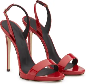 Women's One Word Belt Stiletto High Heels Fashion Pointed Toe Adjustable Ankle Straps Pump Dressy Sexy Sandals