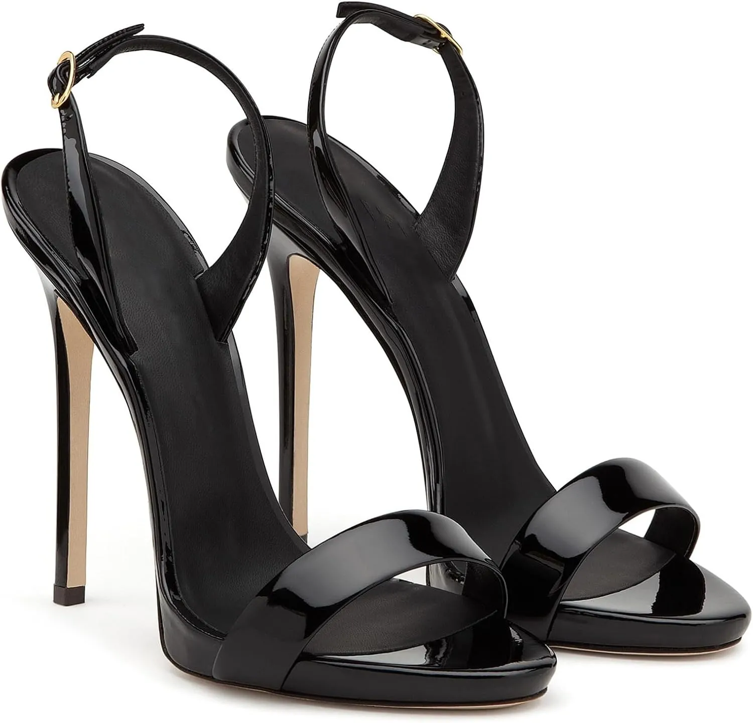 Women's One Word Belt Stiletto High Heels Fashion Pointed Toe Adjustable Ankle Straps Pump Dressy Sexy Sandals