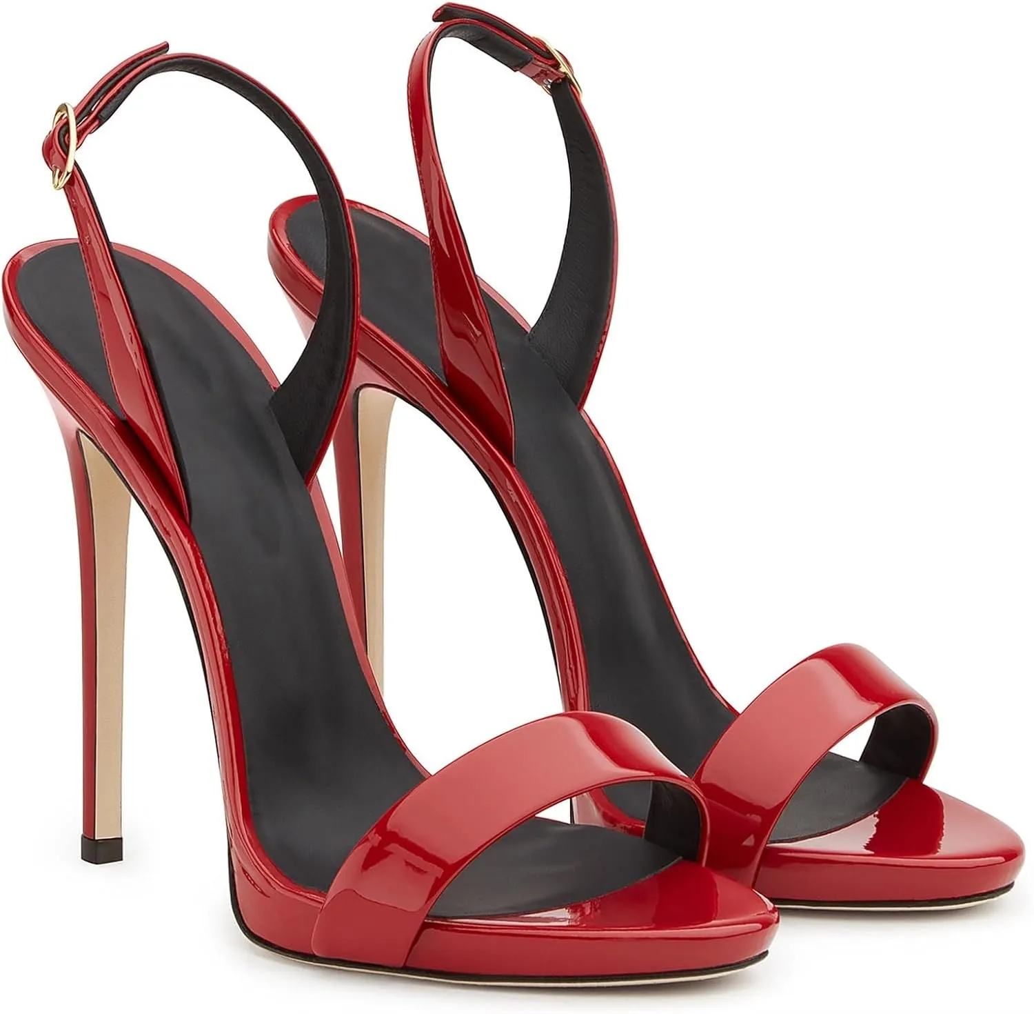 Women's One Word Belt Stiletto High Heels Fashion Pointed Toe Adjustable Ankle Straps Pump Dressy Sexy Sandals