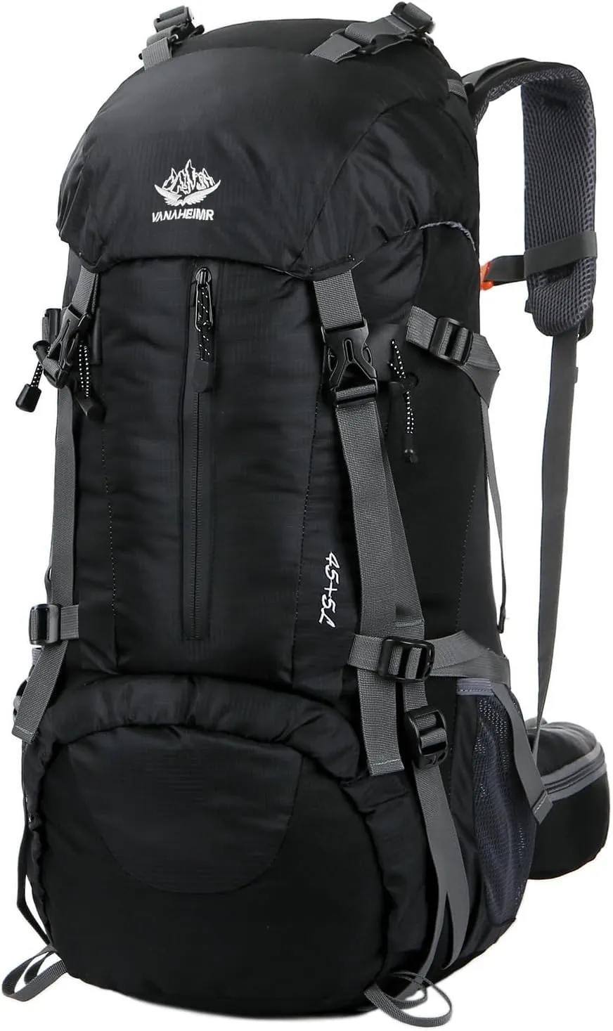 WoneNice 50L(45 5) Waterproof Hiking Backpack - Outdoor Sport Daypack with Rain Cover