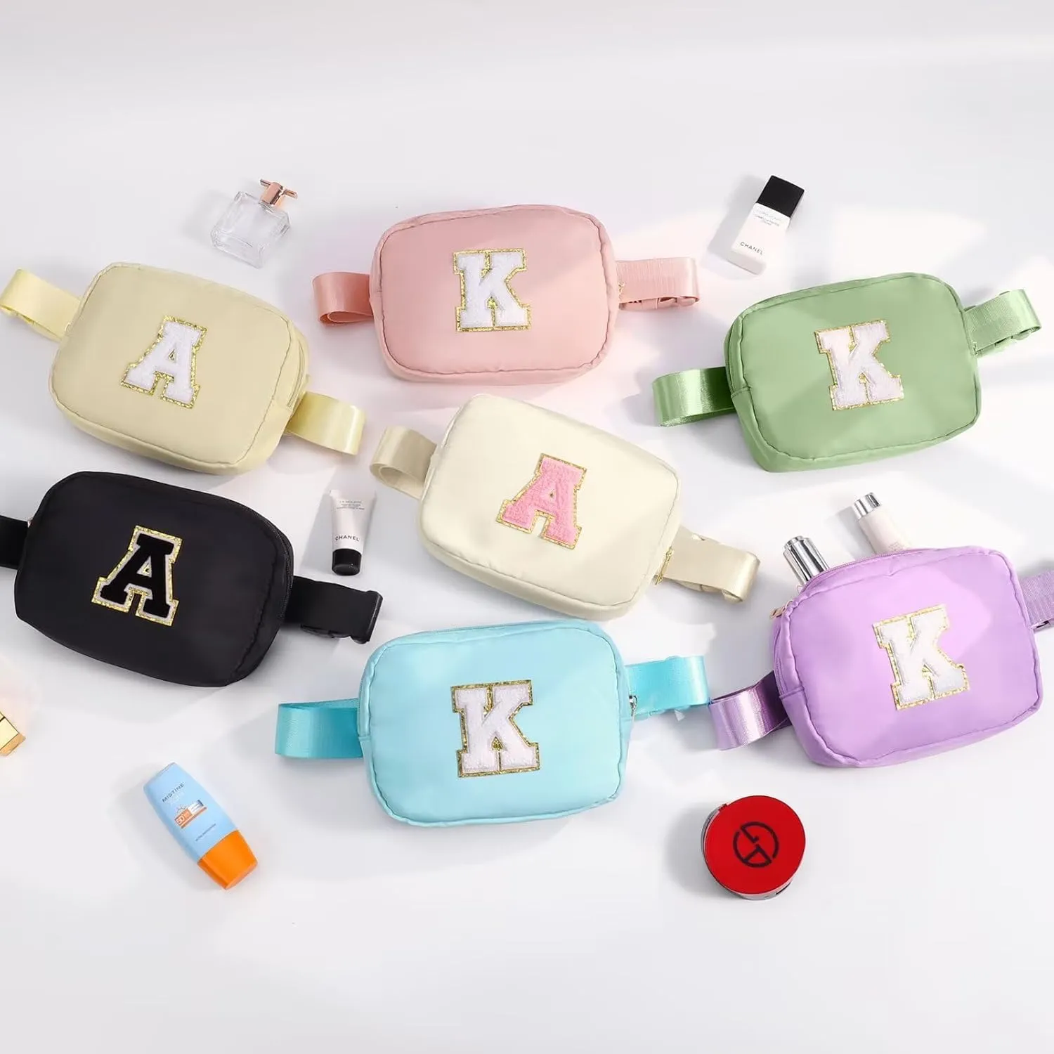 YOOLIFE Gifts for Girls - 5-16 Year Olds, Preppy Teen Girl Gifts, Blue Initial Crossbody Bag