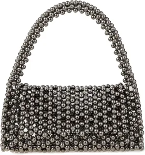 YUSHINY Candy Color Acrylic Beaded Hollow Handbag Evening Clutch Triangle Bags for Wedding Party