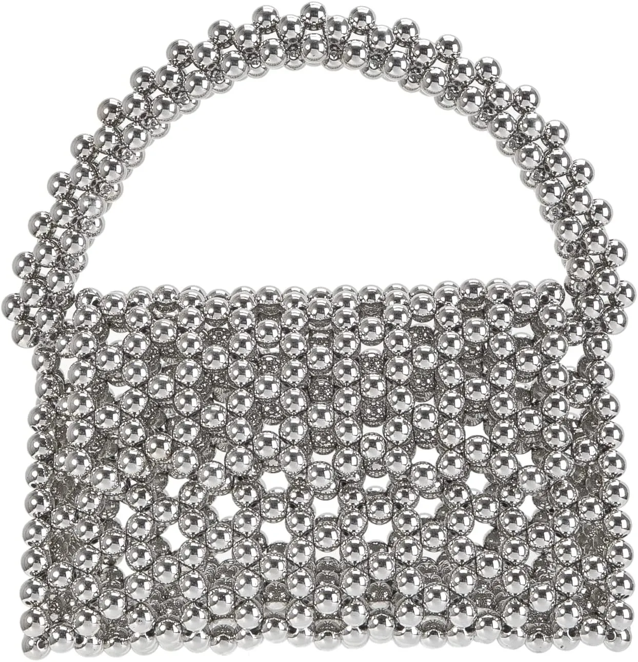 YUSHINY Candy Color Acrylic Beaded Hollow Handbag Evening Clutch Triangle Bags for Wedding Party