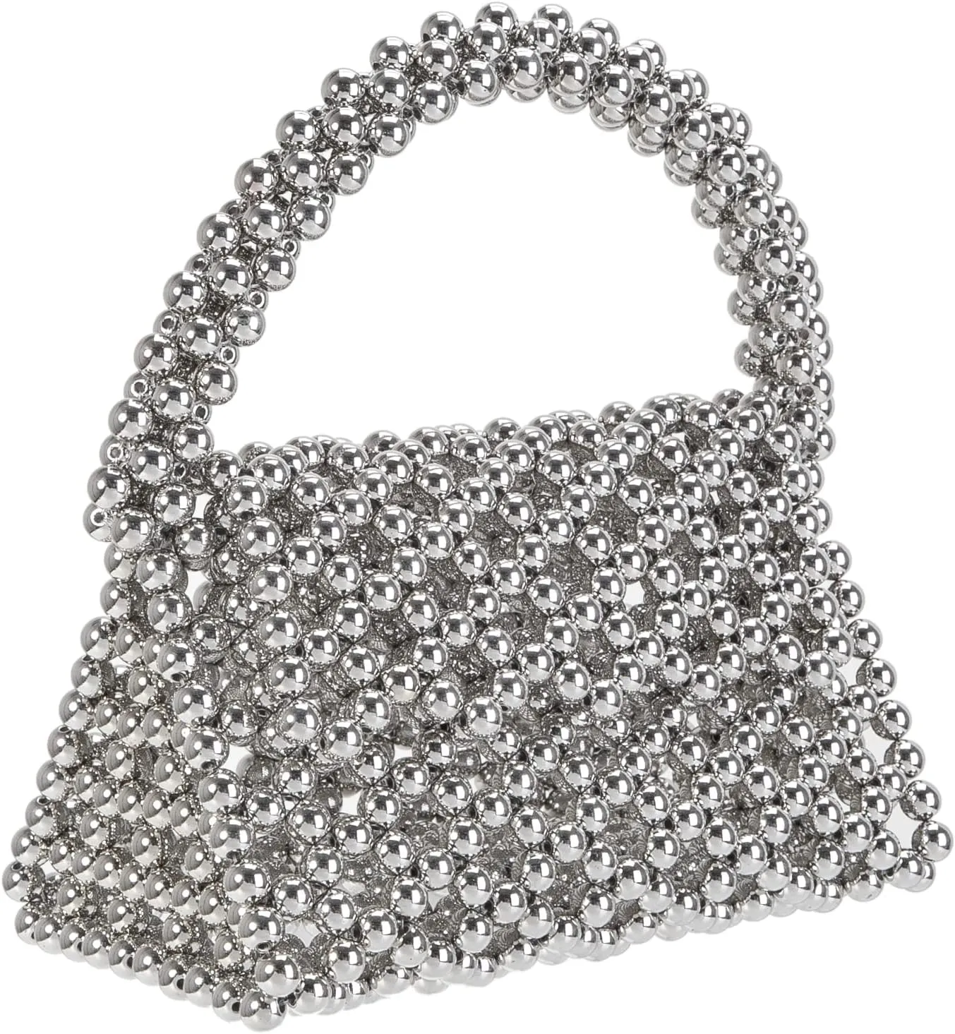 YUSHINY Candy Color Acrylic Beaded Hollow Handbag Evening Clutch Triangle Bags for Wedding Party