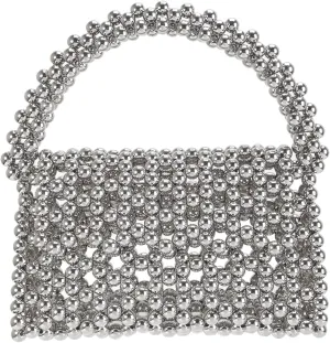 YUSHINY Candy Color Acrylic Beaded Hollow Handbag Evening Clutch Triangle Bags for Wedding Party