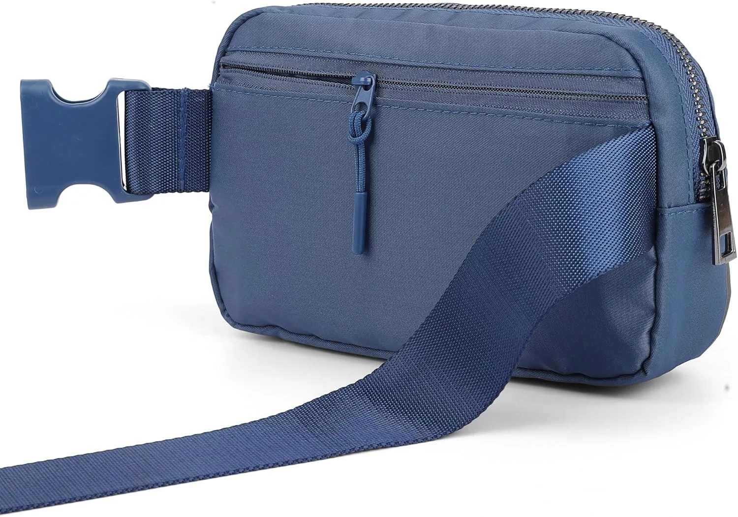 ZPN Mini Fanny Pack Blue Belt Bag for Women and Men, Fashionable Waterproof Waist Pack with Adjustable Strap for Traveling, Hiking, Jogging, Cycling