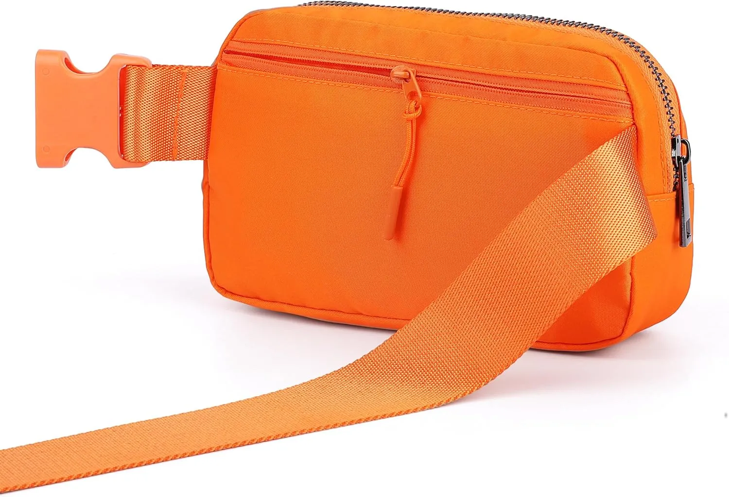 ZPN Mini Fanny Pack Orange Belt Bag for Women and Men, Fashionable Waterproof Waist Pack with Adjustable Strap for Traveling, Hiking, Jogging, Cycling